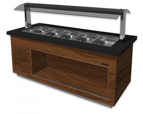 SARO Salatbar model PREMIUM LINE- SB-K 230 walnut