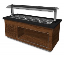 SARO Salatbar model PREMIUM LINE- SB-K 200 walnut