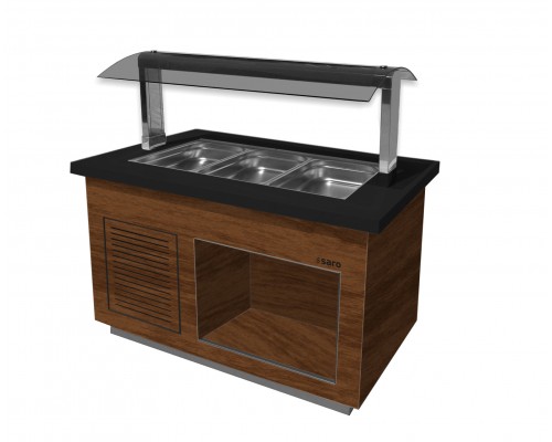 SARO Hot buffet model PREMIUM LINE SB-H 130 walnut