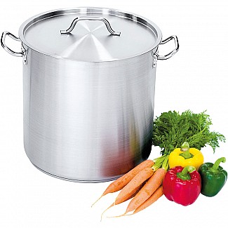 satin high stockpot with lid d 20 cm, 6, 3 l