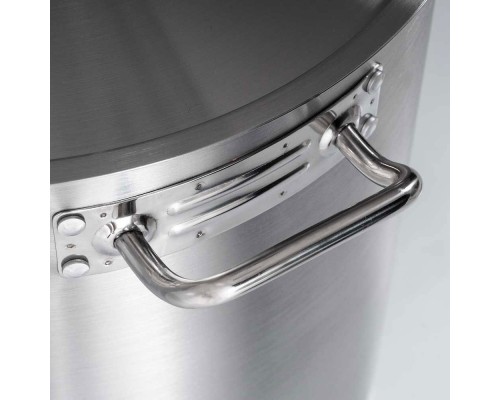 Satin high stockpot with lid d 20 cm, 6, 3 l, Stalgast, 011202