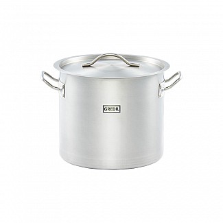 high stockpot d 280 mm, 15, 4 l, with lid