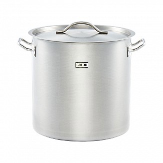 high stockpot d 360 mm, 36, 6 l, with lid