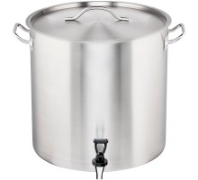 high pot with tap (011405 + tap), steel, Ø 400 mm, V 50.3 l