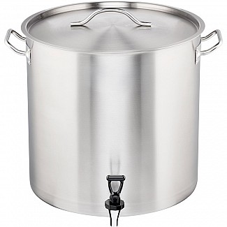 high pot with tap (011405 + tap), steel, Ø 400 mm, V 50.3 l