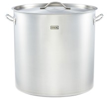 high stockpot d 500 mm, 98, 2 l, with lid