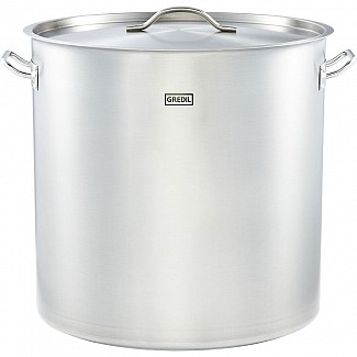 high stockpot d 500 mm, 98, 2 l, with lid