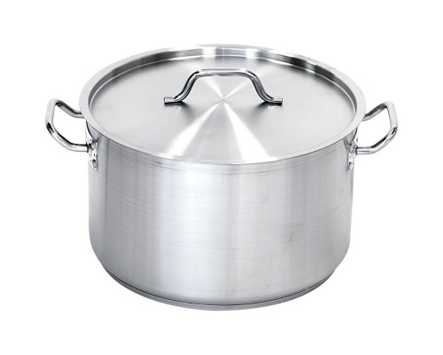 Satin medium stockpot with lid d 45 cm, 57, 3 l, Stalgast, 012452