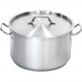 Satin medium stockpot with lid d 45 cm, 57, 3 l, Stalgast, 012452