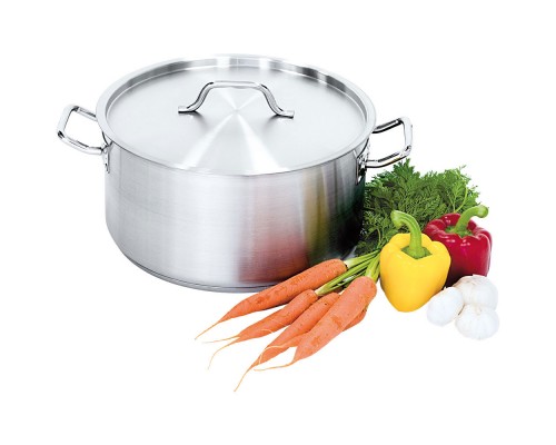 Satin saucepot with lid d 24 cm, 5, 0 l, Stalgast, 013242