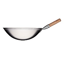 Wok pan, steel satin, ø 400 mm, Stalgast, 037400