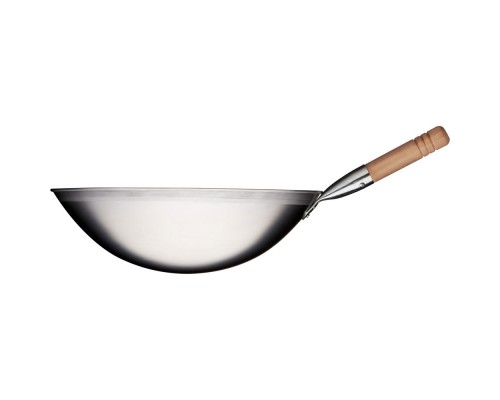 Wok pan, steel satin, ø 400 mm, Stalgast, 037400