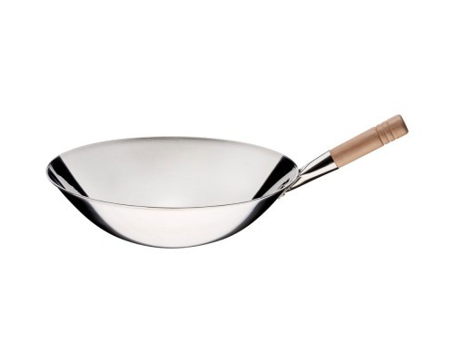 Wok pan, polished steel, ø 400 mm, Stalgast, 037401