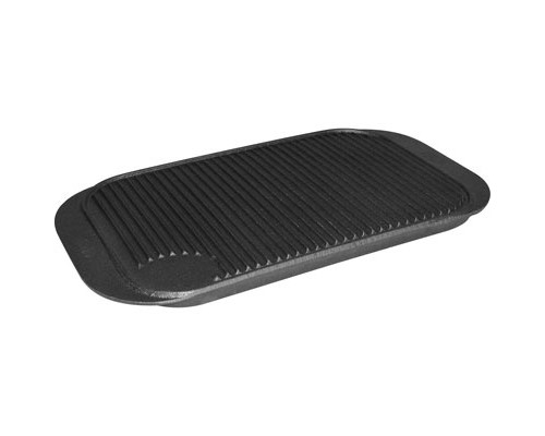 Cast iron double side griddle 48x26 cm h 2 cm, Stalgast, 049002