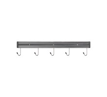 magnetic strip with hooks, L 450 mm