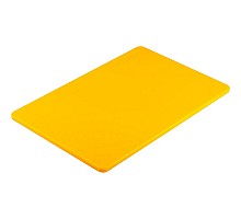 Yellow polyethylen cutting board 45x30 cm, Stalgast, 341453