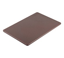 Brown polyethylen cutting board45x30 cm, Stalgast, 341456