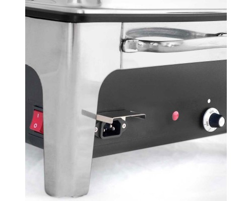 electric chafing dish with 2 soup kettles 2x4 l