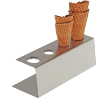 Stan for ice cream waffle - 4 waffles 95x270x90 mm, Stalgast, 536004