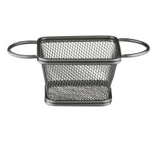 Finger food serving basket, black, 100x80x70 mm, Stalgast, 546051