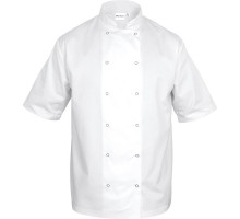 Chefs jacket short sleeve XL white