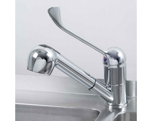 One hole tap on the sink extractable long lever , Stalgast, 651111