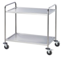 Stainless steel waiter's trolley, 2 shelves, Stalgast, 661022