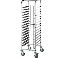 Mobile rack (stainless steel), 16 x baking tray 600x400 mm, Stalgast, 662461