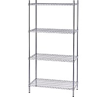 Storage racks chromed 4 shelves 610x455x1800mm, Stalgast, 680062