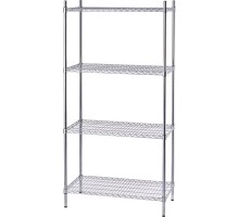 Storage racks chromed 4 shelves 910x610x1800mm, Stalgast, 681092