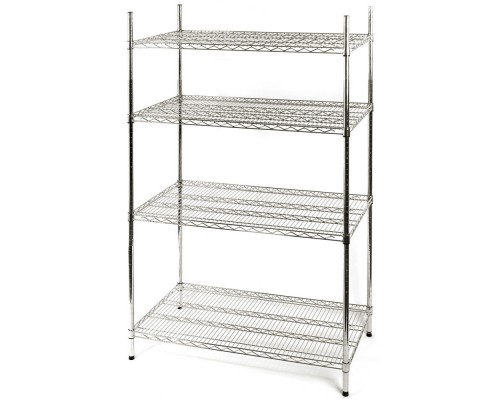 Storage racks chromed 4 shelves 1060x610x1800mm, Stalgast, 681102