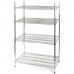 Storage racks chromed 4 shelves 1060x610x1800mm, Stalgast, 681102