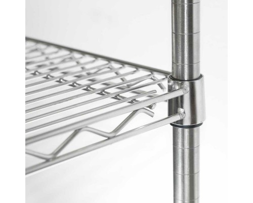 Storage racks chromed 4 shelves 1825x610x1800mm, Stalgast, 681182