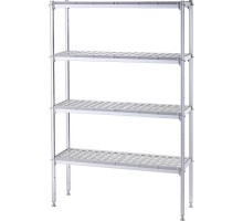 Aluminum storage shelving unit for gn 1/1 containers, Stalgast, 686100