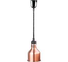 lampa do podgrzewania potraw wisząca, miedziana, P 0.25 kW, U 230 V