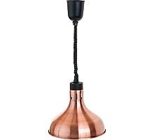 lampa do podgrzewania potraw wisząca, miedziana, P 0.25 kW, U 230 V