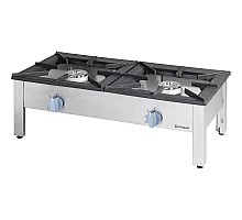 Double gas stove 2x9 kw - g30 (propane-butane), Stalgast, 773013