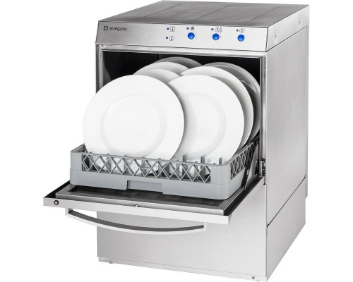 Universal dishwasher with the base unit, 4.9 / 3.4 kw, 400/230 v, Stalgast, 801501