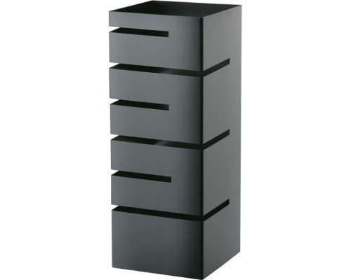 buffet column, black, straight, low