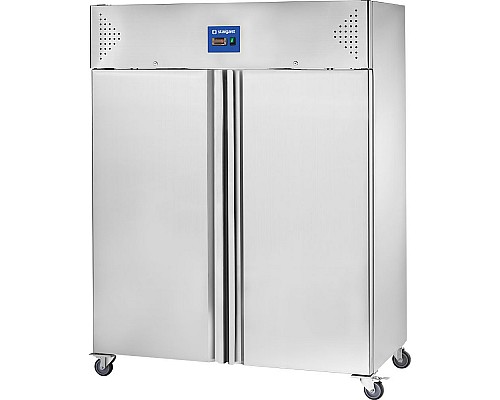 2-door stainless steel refrigerated cabinet on wheels, GN 2/1, V 1300 l