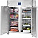 2-door stainless steel refrigerated cabinet on wheels, GN 2/1, V 1300 l