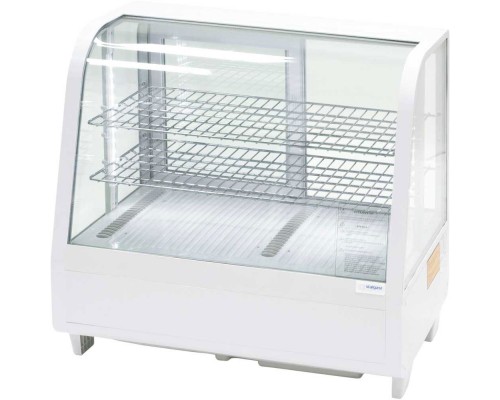 countertop display chiller 100l white, LED light