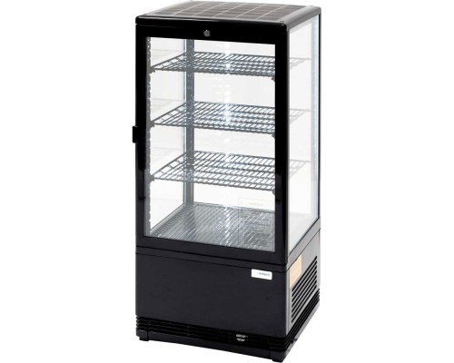 chilled display cabinet 78l black, LED light