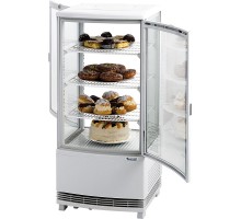 two sided cooling display fridge 86 l white