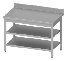 Wall table with 2 shelves 1600x700x850 mm, for assembly, Stalgast, 950067160