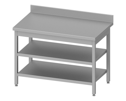 Wall table with 2 shelves 1300x700x850 mm welded, Stalgast, 980067130S