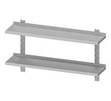 Double adjustable shelf 1000x300x660 mm, for assembly, Stalgast, 951773100