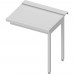 Unloading table (r), without shelf for stalgast dishwasher on two legs 1000x670x870 mm, for assembly, Stalgast, 954807100