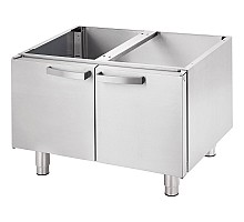 Built-up base for counter top equipment 800 with doors, Stalgast, 9703400