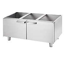 Built-up base for counter top equipment 1200 with doors, Stalgast, 9703600